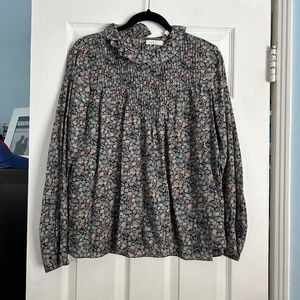 Doen Plum Top in Hardwick Floral